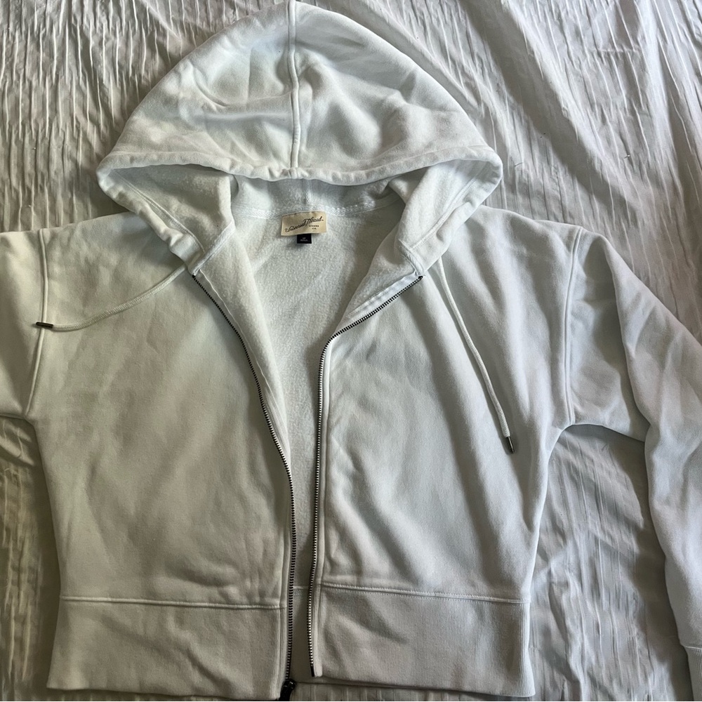 Universal Thread White Zip-Up Hoodie